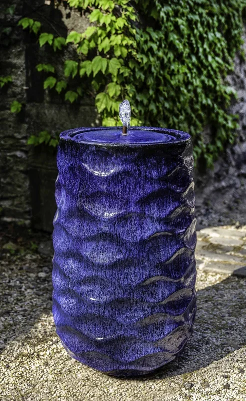 Campania Tall Rumba Fountain – Riviera Blue