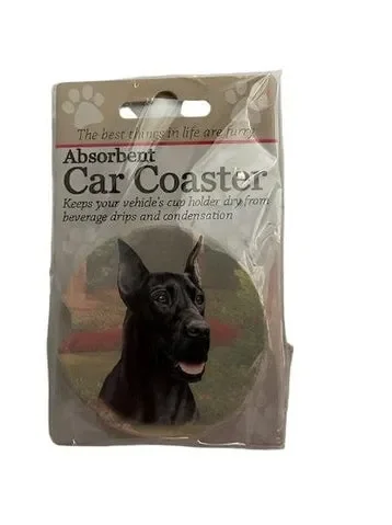 Car Coaster Great Dane Black 231-66b