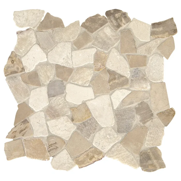 Carrara Nero 12-in x 12-in Honed Natural Stone Quartz Pebble Stone Look Floor and Wall Tile (1-sq. ft/ Piece)