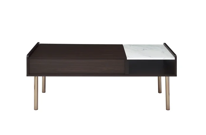 Carrie Lift Top Coffee Table Brown Brown Wood