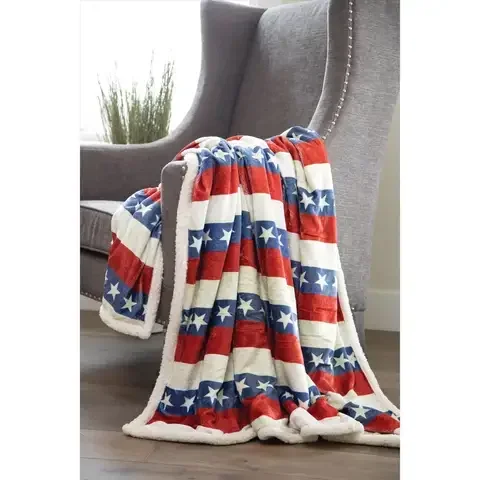 Carstens Inc 68 in. L Multicolored Polyester Throw blanket
