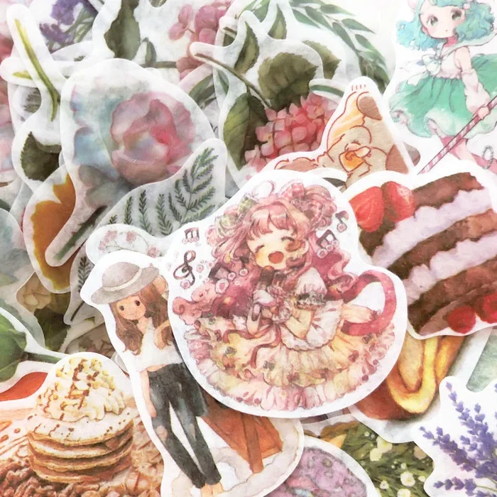 Cartoon Lovely Girlish Washi Sticker Pack