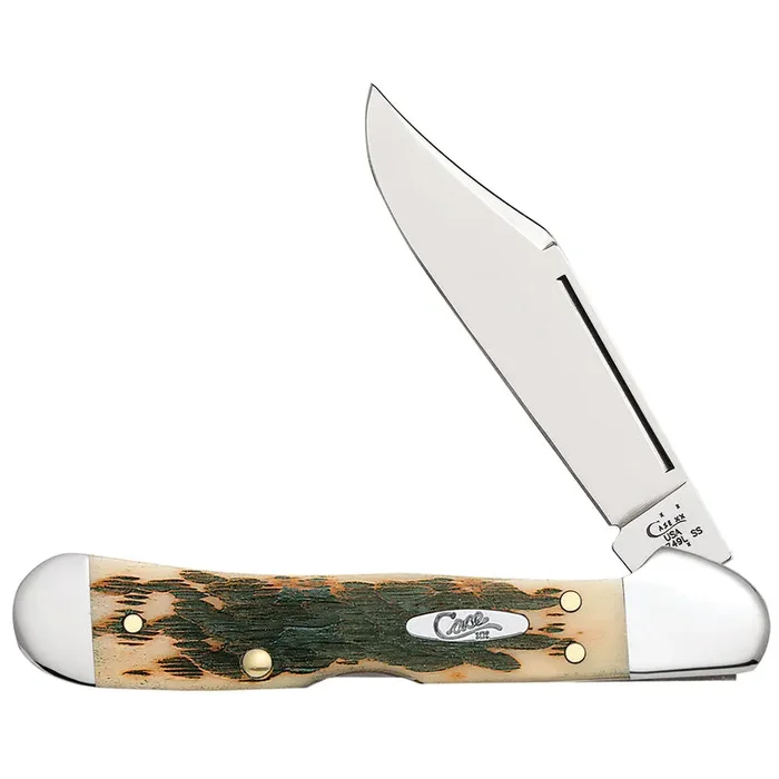 Case Knives – Mini Amber Bone CopperLock