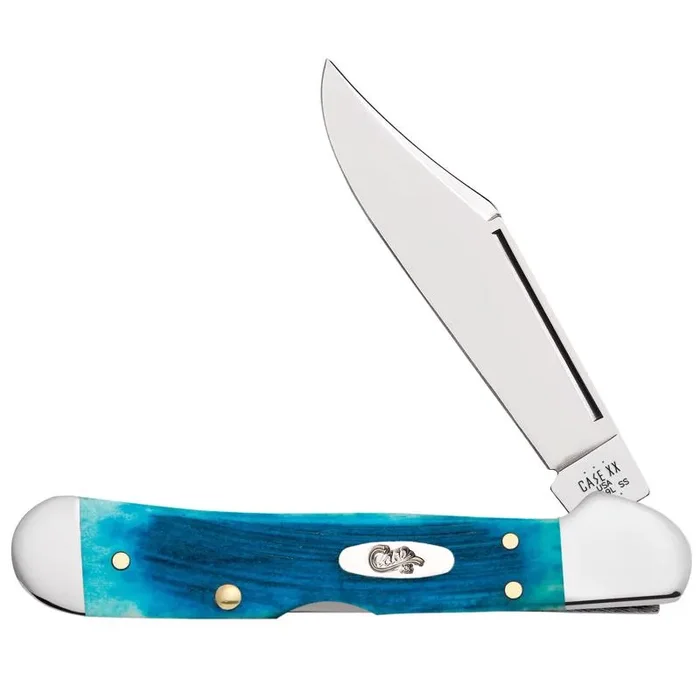 Case Knives – Mini CopperLock Pocket Knife – Caribbean Blue