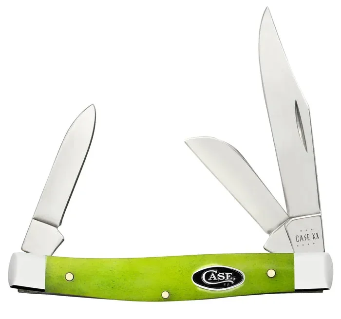 Case Knives – Smooth Green Apple Bone Medium Stockman