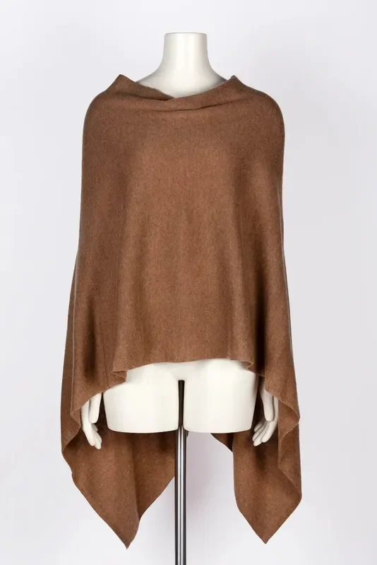 Cashmere Poncho – Latte