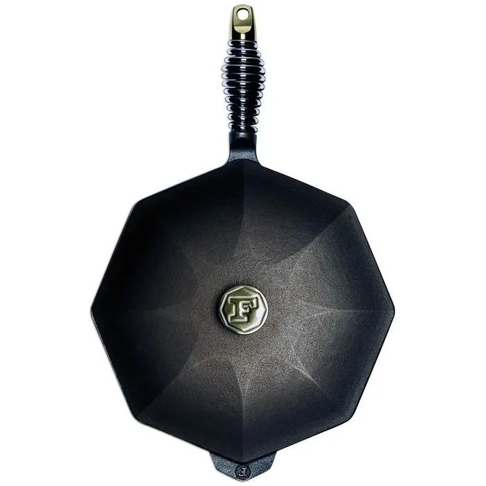 Cast Iron Collection 12 in. Cast Iron Skillet in Black with Lid