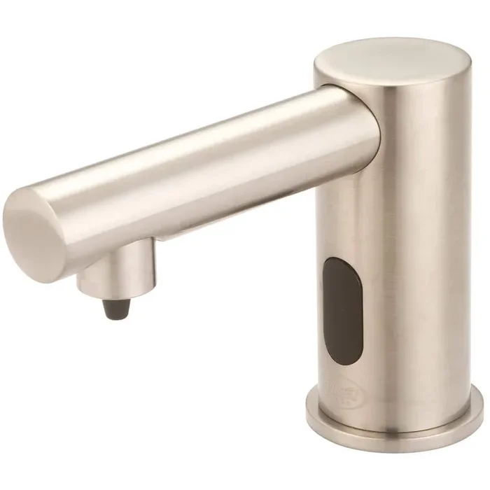 Central Brass Brushed Nickel Electronic Sensor Utility Faucet with Soap Dispenser