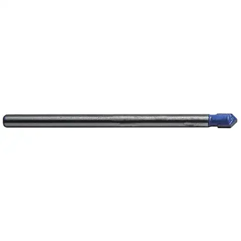 Century Drill & Tool 1/8 in. X 2-1/4 in. L Carbide Tipped Glass and Tile Bit 3-Flat Shank 1 pc
