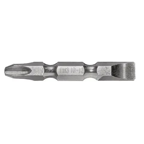 Century Drill & Tool Phillips/Slotted #3/#10-12 X 2 in. L Double-Ended Screwdriver Bit S2 Tool Steel