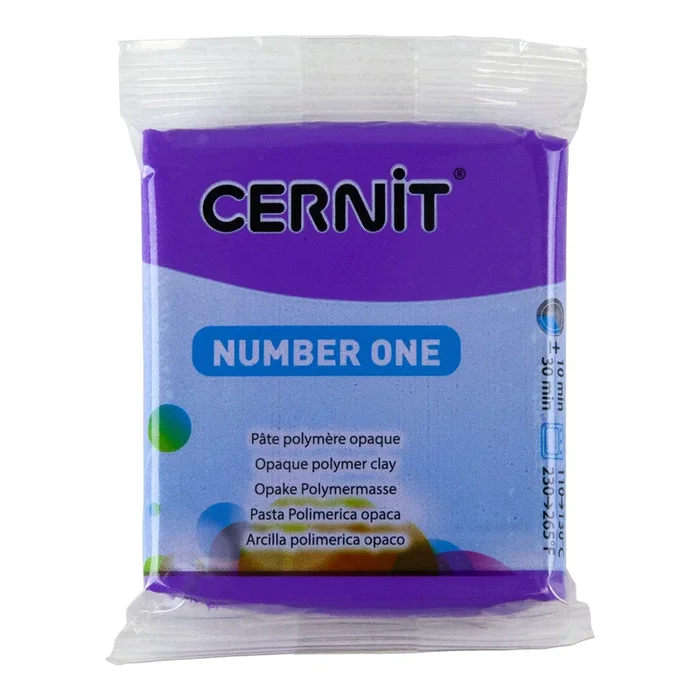 Cernit Number One Polymer Clay – Violet 2oz (56g) block