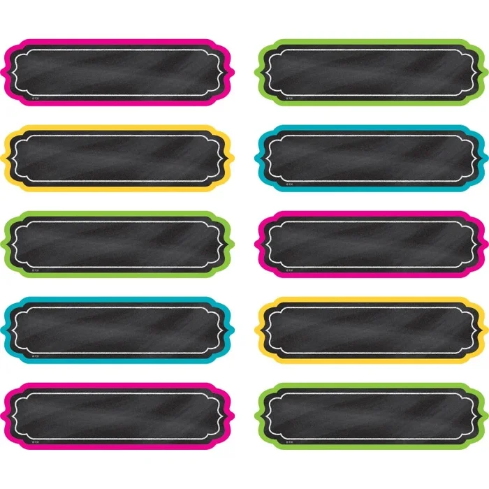 Chalkboard Brights Labels – Organize Your Classroom with Ease