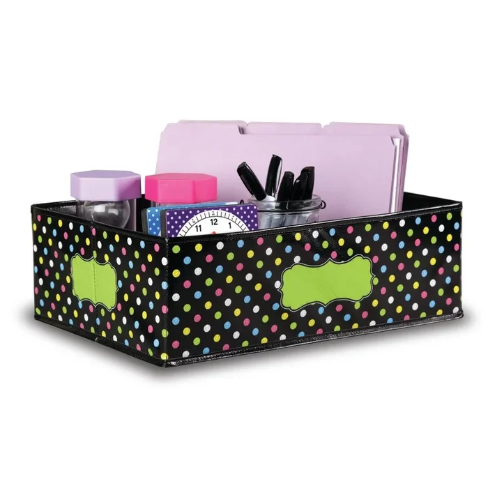 Chalkboard Brights Storage Bins Med 16X11x5