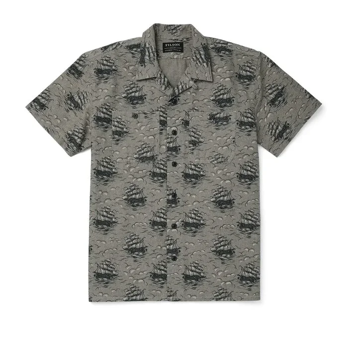 Chambray Short Sleeve Camp Shirt | Ships