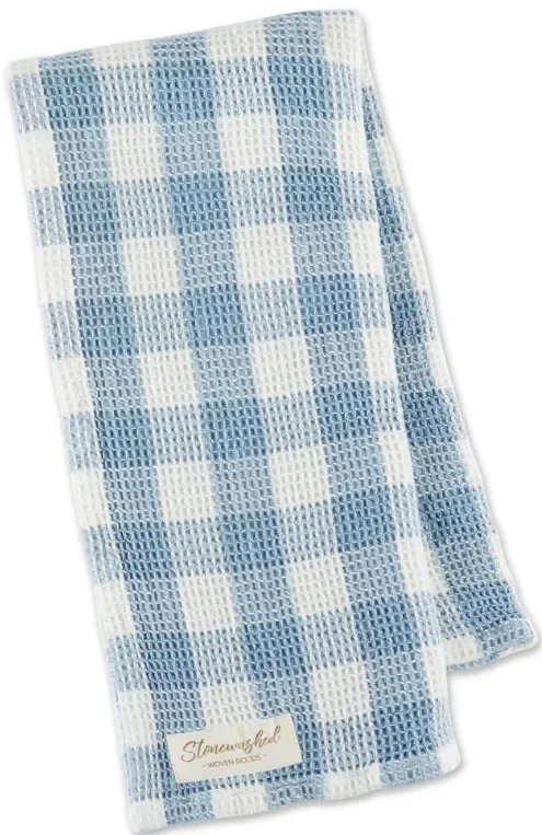 Checker Washed Dishtowel