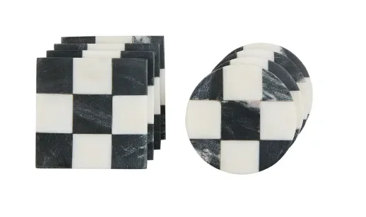 Checkered Coaster Sets