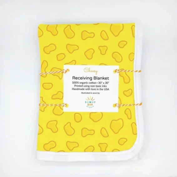 Cheesy Organic Cotton Baby Blanket