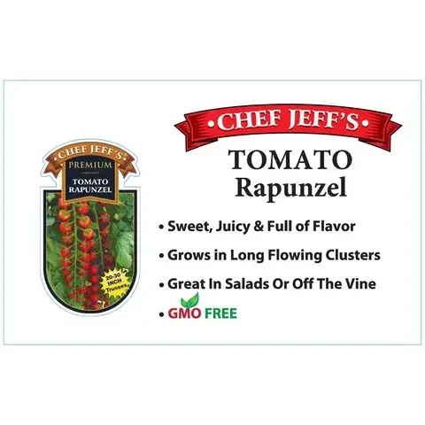 Chef Jeff Red Premium Rapunzel Tomato Vegetable Plant