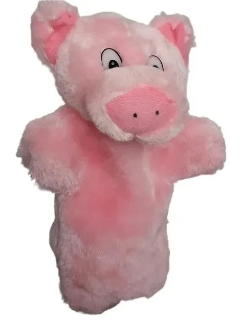 Children’s Hand Puppet-Pig-Pink-a742330