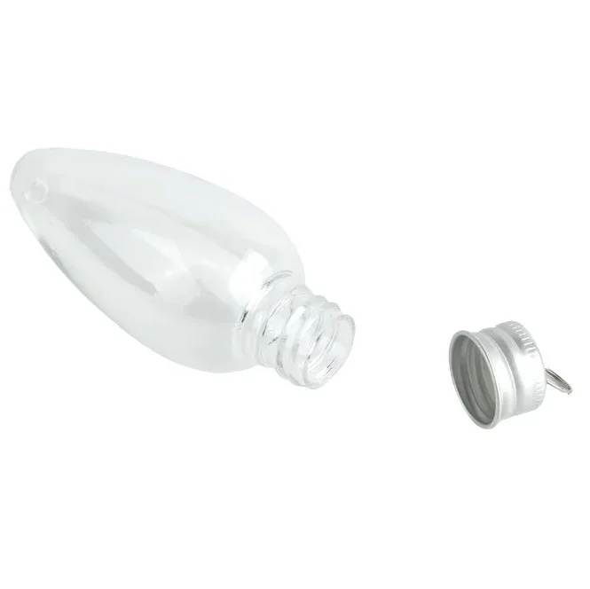 Christmas Bulb Shaped Plastic ornament – 3 1/4″ x 1 1/2″