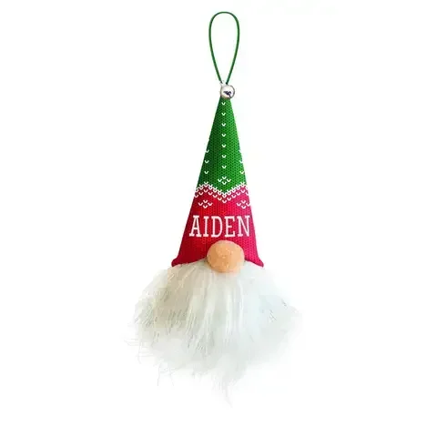 Christmas Gnome Multicolored Aiden Ornament 5.5 in.