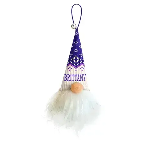 Christmas Gnome Multicolored Brittany Ornament 5.5 in.