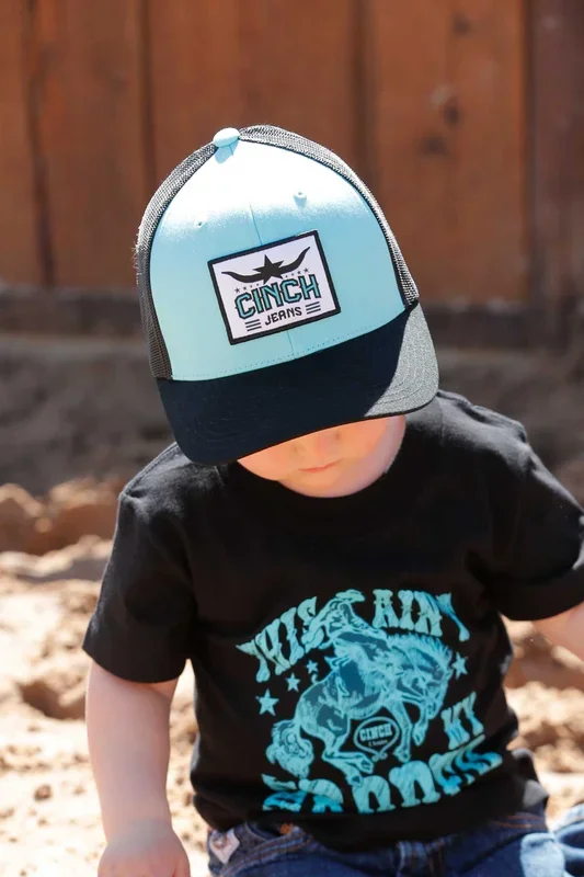 Cinch Boy’s Blue Woven Patch Trucker Cap