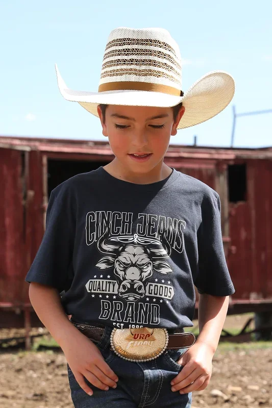 Cinch Boy’s Navy Bull T-Shirt