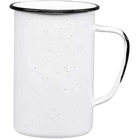 Cinsa White Steel Camping Mug 1 pk