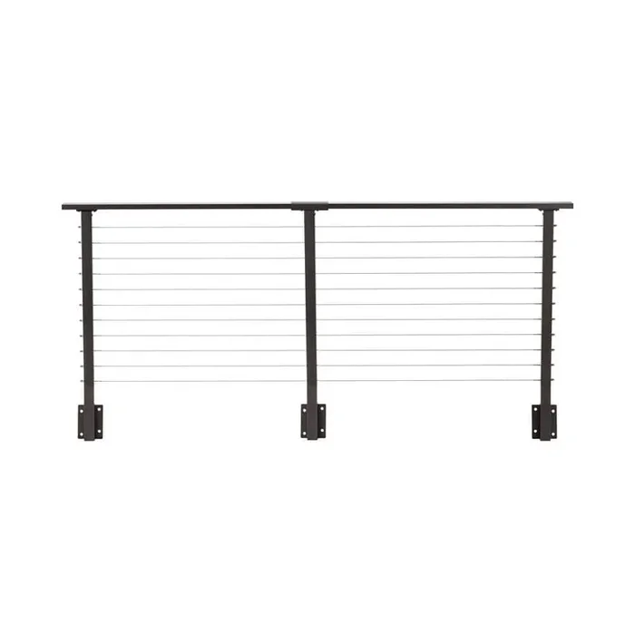 CityPost 8 ft. Deck Cable Railing, Bronze