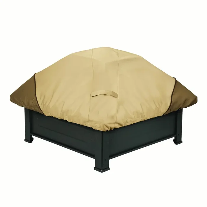 Classic Accessories Veranda Water-Resistant 40 Inch Square Fire Pit Cover