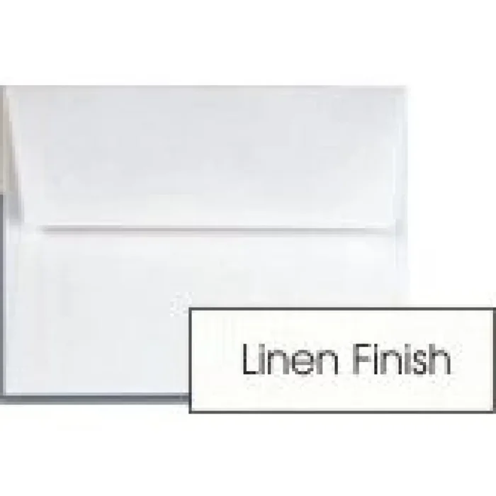 Classic Linen Solar White (80T/Linen) – A10 Envelopes (6-X-9.5) – 50 Pk