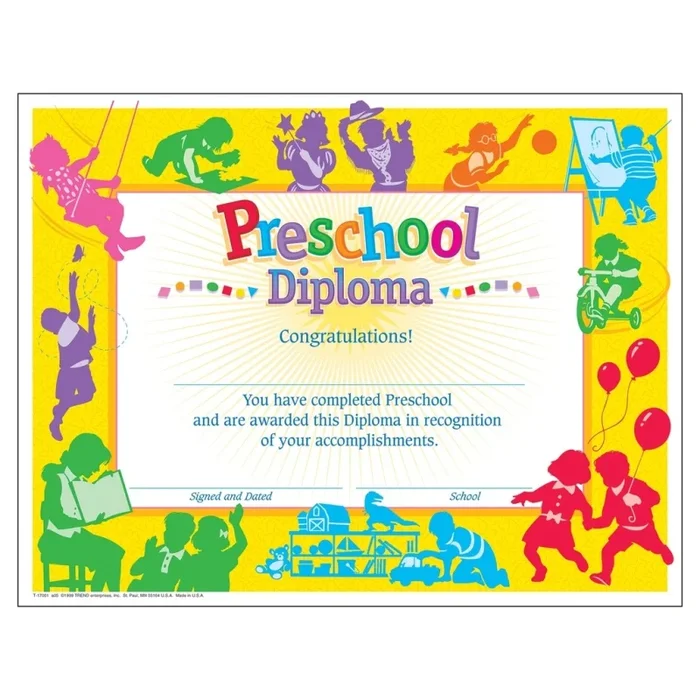 Classic Preschool Diploma , 30 Ct