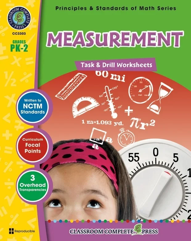 Classroom Complete Regular Education Book: Measurement – Task & Drill Sheets, Grades – PK, K, 1, 2