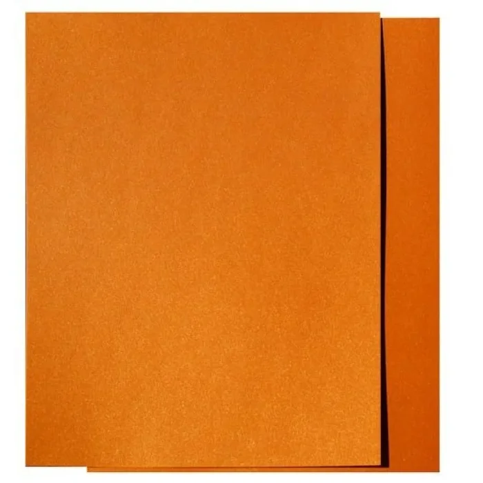 [Clearance] Fav Shimmer Orange Gold Fusion – 8.5 X 11 Card Stock Paper – 107Lb Cover (290Gsm) – 100 Pk