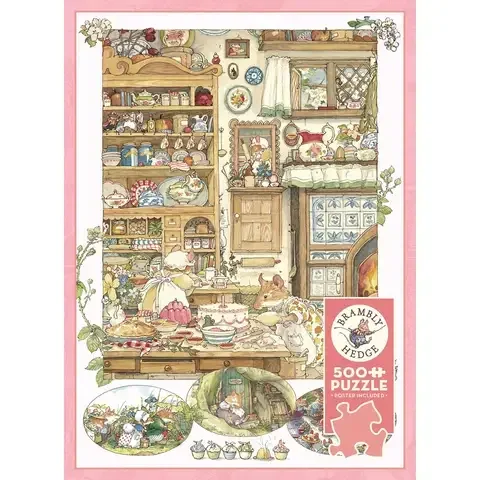 Cobble Hill Brambly Hedge Picnic Preparations Jigsaw Puzzle Multicolored 500 pc