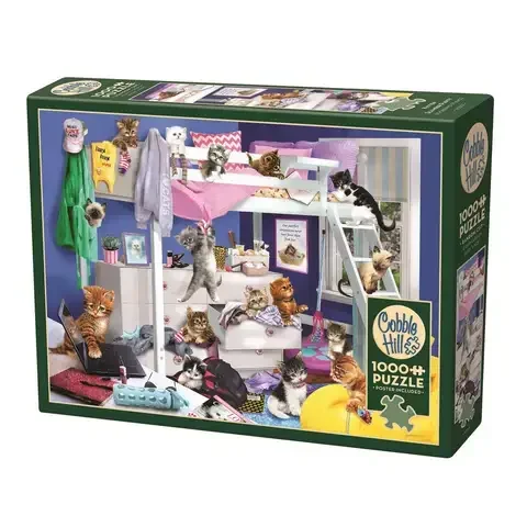 Cobble Hill Kitten Slumber Party Jigsaw Puzzle Multicolored 1000 pc