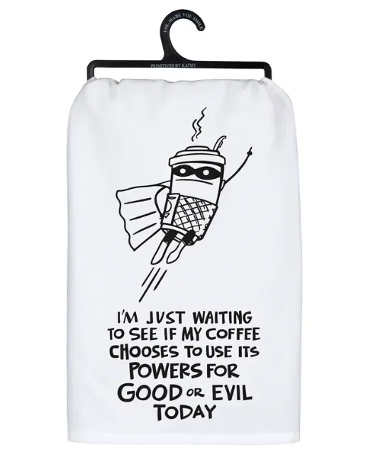 Coffee Powers Kitchen Towel