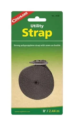 Coghlan’s 1 in. W X 8 ft. L Black Utility Strap 1 lb 1 pk