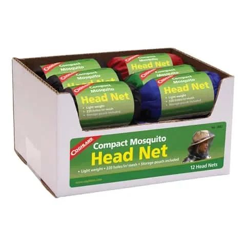 Coghlan’s Black Mosquito Head Net 43.3 in. H X 19.7 in. W X 7.9 in. L 1 pk