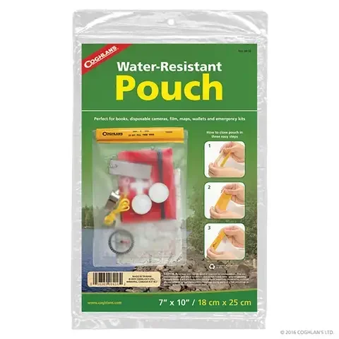 Coghlan’s Clear Water Resistant Pouch 10 in. H X 7 in. W 1 pc