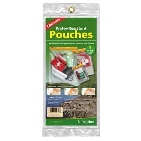 Coghlan’s Clear Water Resistant Pouch 3 pc