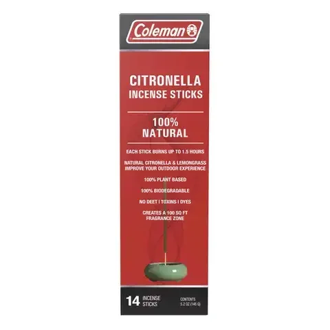 Coleman Organic Repelling Coil Sticks 5.2 oz