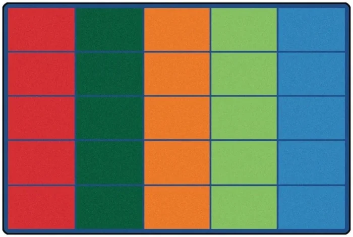 Colorful Rows Seating Carpet