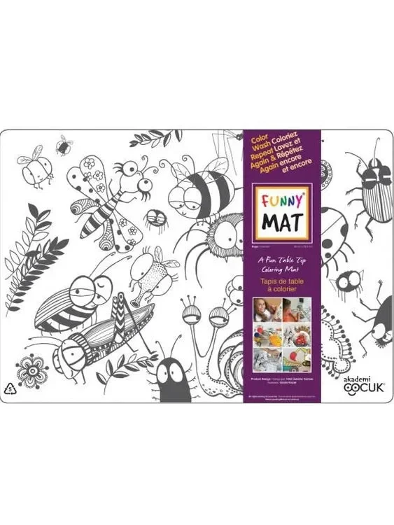 Coloring Mat Children’s Bugs M0303