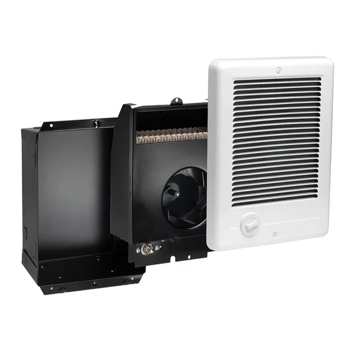 Com-Pak 1,000-Watt 120-Volt Fan-Forced In-Wall Electric Heater in White