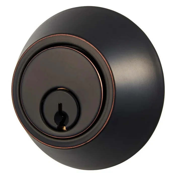 Commercial Aged Bronze Keyed Entry Knob Combo Pack with Single Cylinder Deadbolt