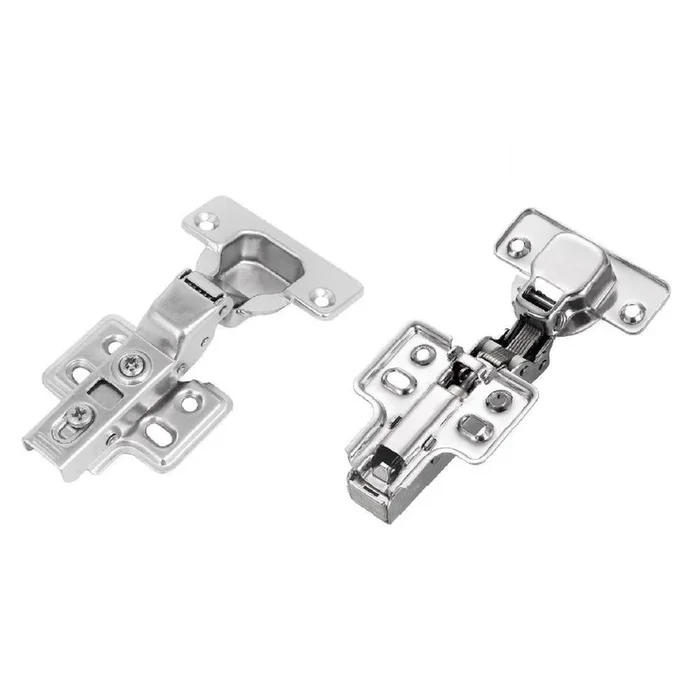 Concealed (35 mm) 110-Degree Clip-On Frameless Soft-Close Half Overlay Cabinet Hinge (12-Pair)