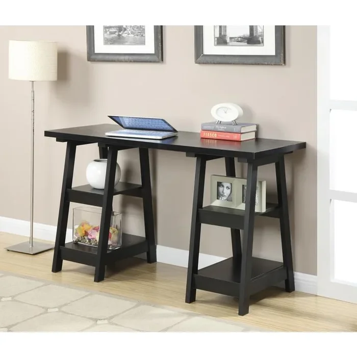 Convenience Concepts Designs2Go 54-in Black Modern/Contemporary Student Desk