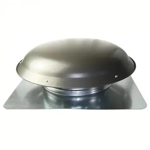 Cool Attic 9 in. H X 25 in. W X 25 in. L Galvanized Weathered Gray Steel Power Attic Ventilator